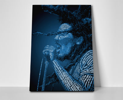 bob marley poster canvas wall art artwork painting lyrics