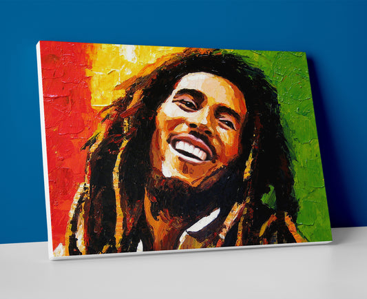 bob marley painting poster canvas wall art music artwork