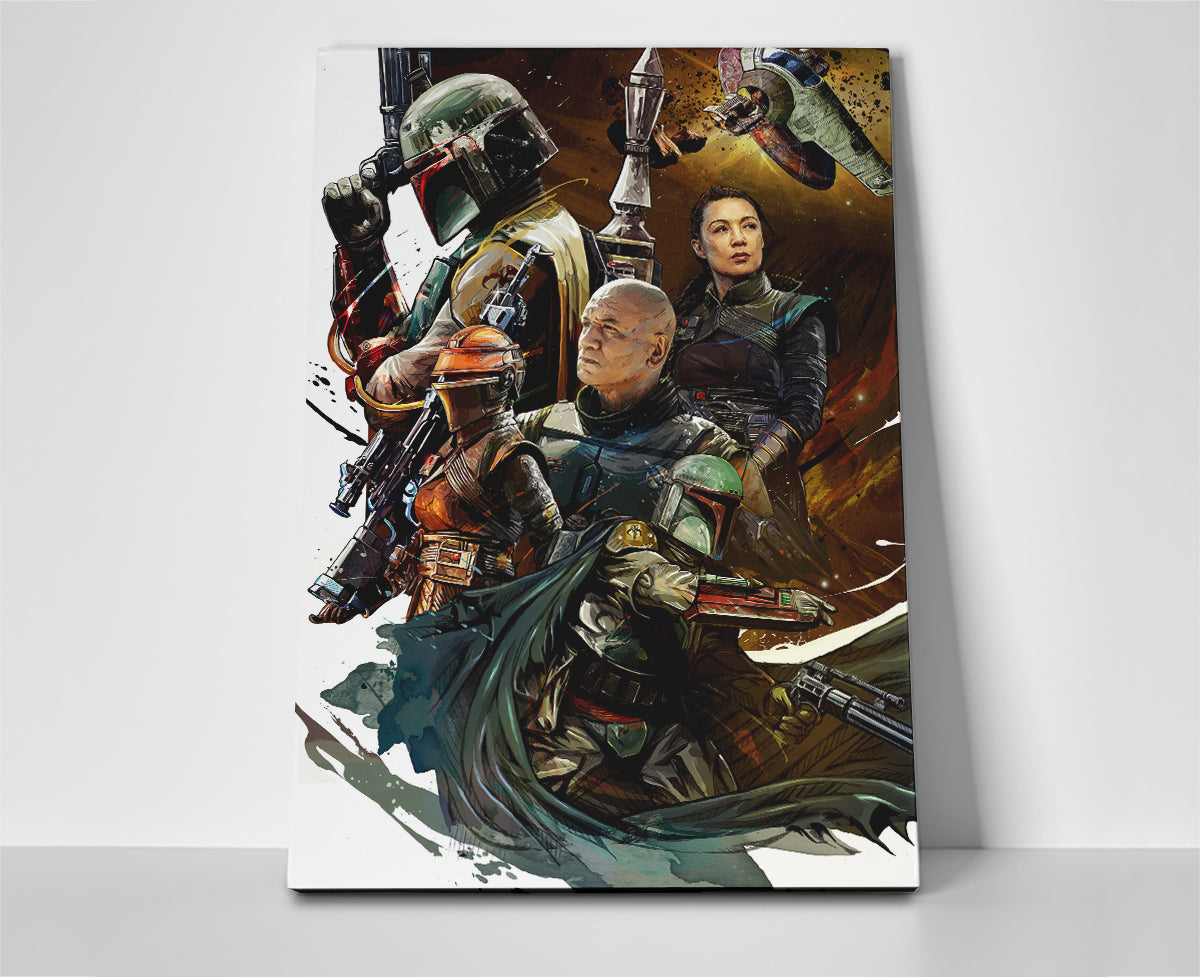 Star Wars The Book of Boba Fett Poster canvas