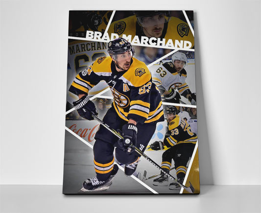 brad marchand poster canvas wall art hockey