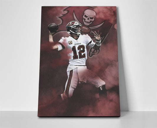 Tom Brady TB Poster canvas