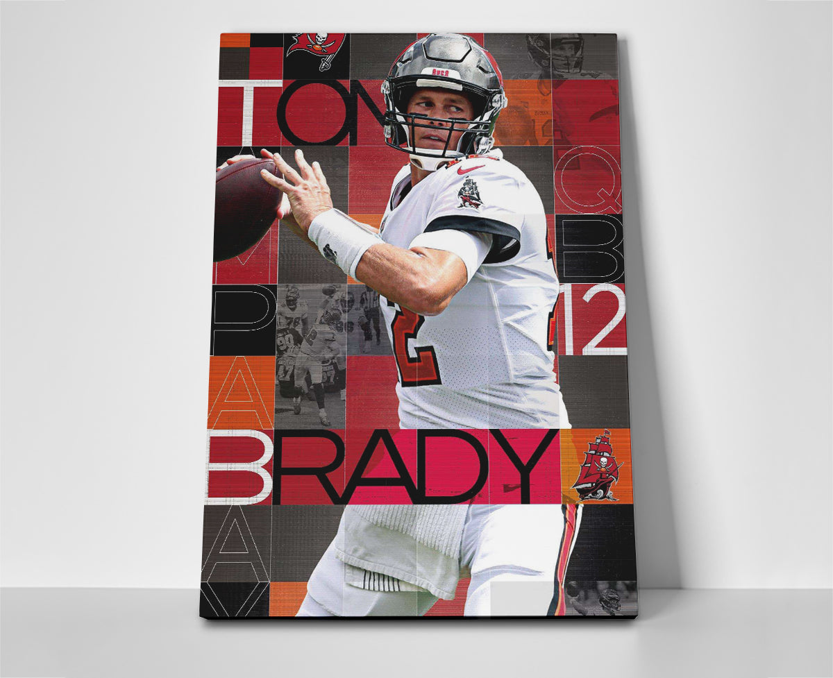 Tom Brady Tampa Poster canvas