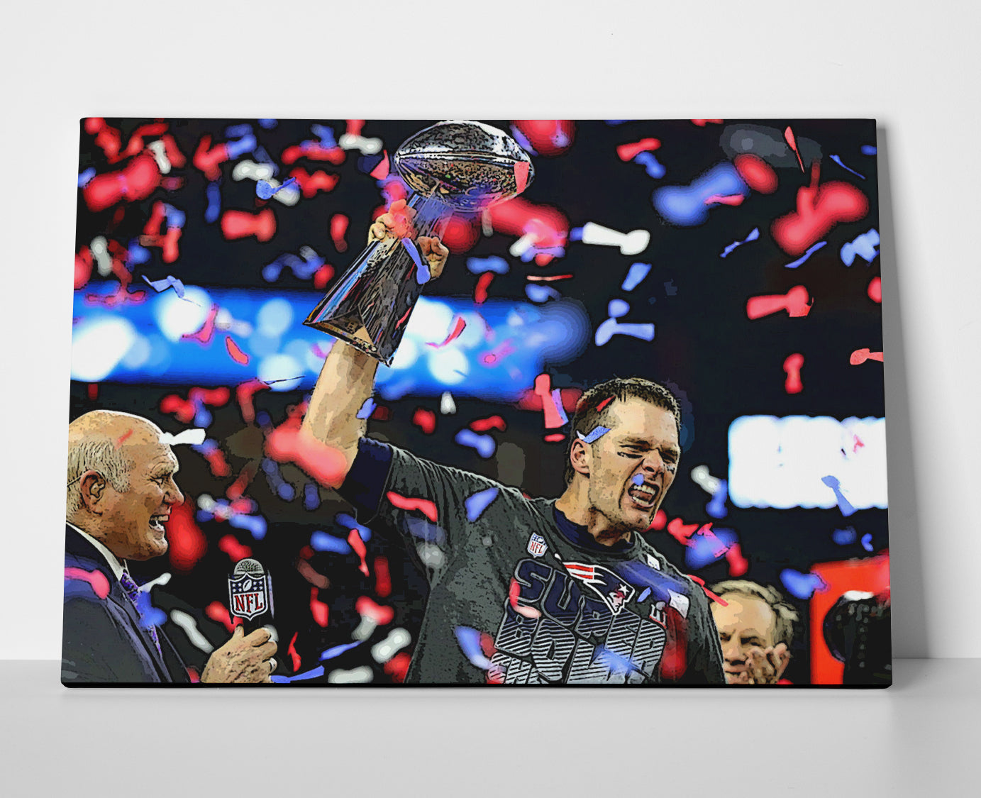 Tom Brady Champion Poster or Wrapped Canvas - Player Season