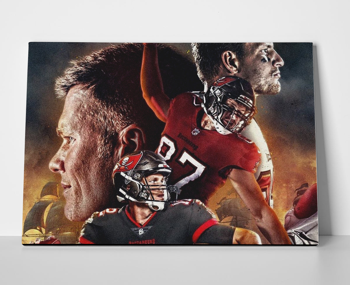 Tom Brady Gronk Tampa Poster canvas