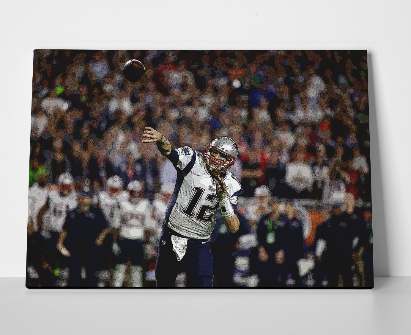 Tom Brady Throw Poster or Wrapped Canvas - Player Season