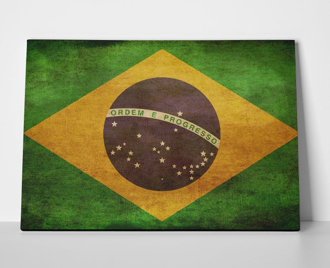 Brazil Flag Poster or Wrapped Canvas - Player Season