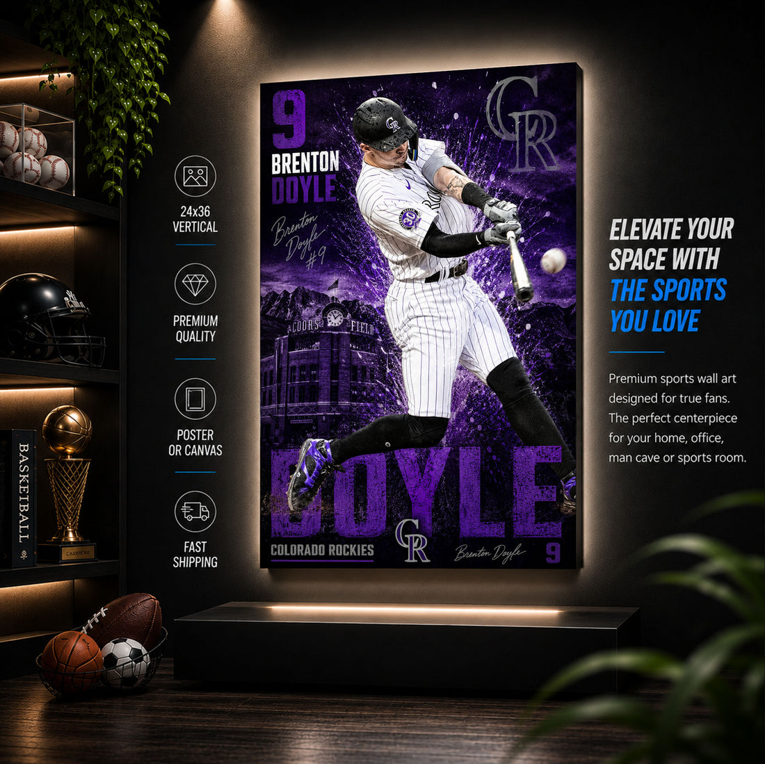 Brenton Doyle Rockies Poster or Canvas Wall Art
