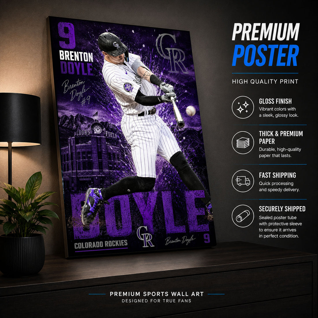 Brenton Doyle Rockies Poster or Canvas Wall Art