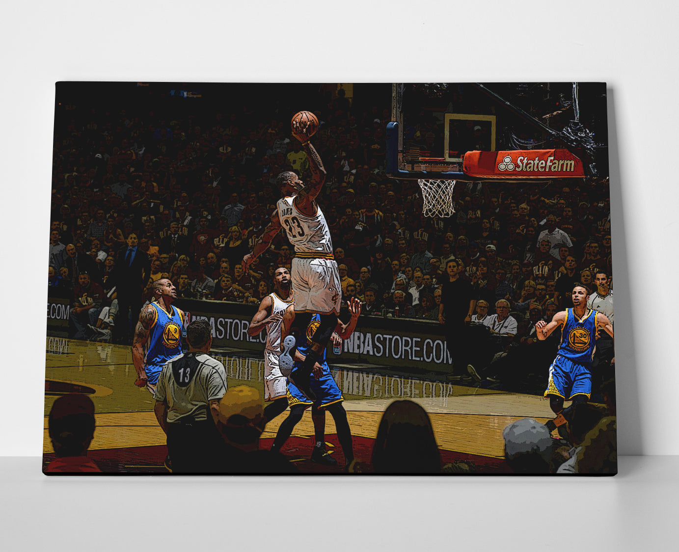 Lebron James Cavs Dunk Poster or Wrapped Canvas - Player Season