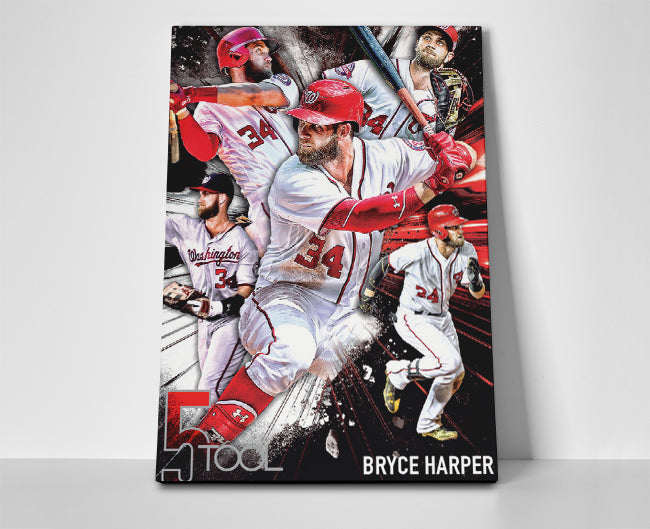 Bryce Harper Tools Poster or Wrapped Canvas - Player Season