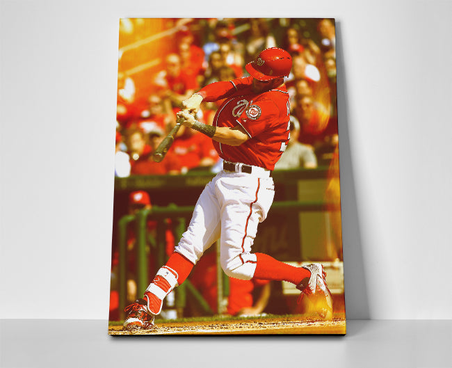 Bryce Harper Swing Poster or Wrapped Canvas - Player Season