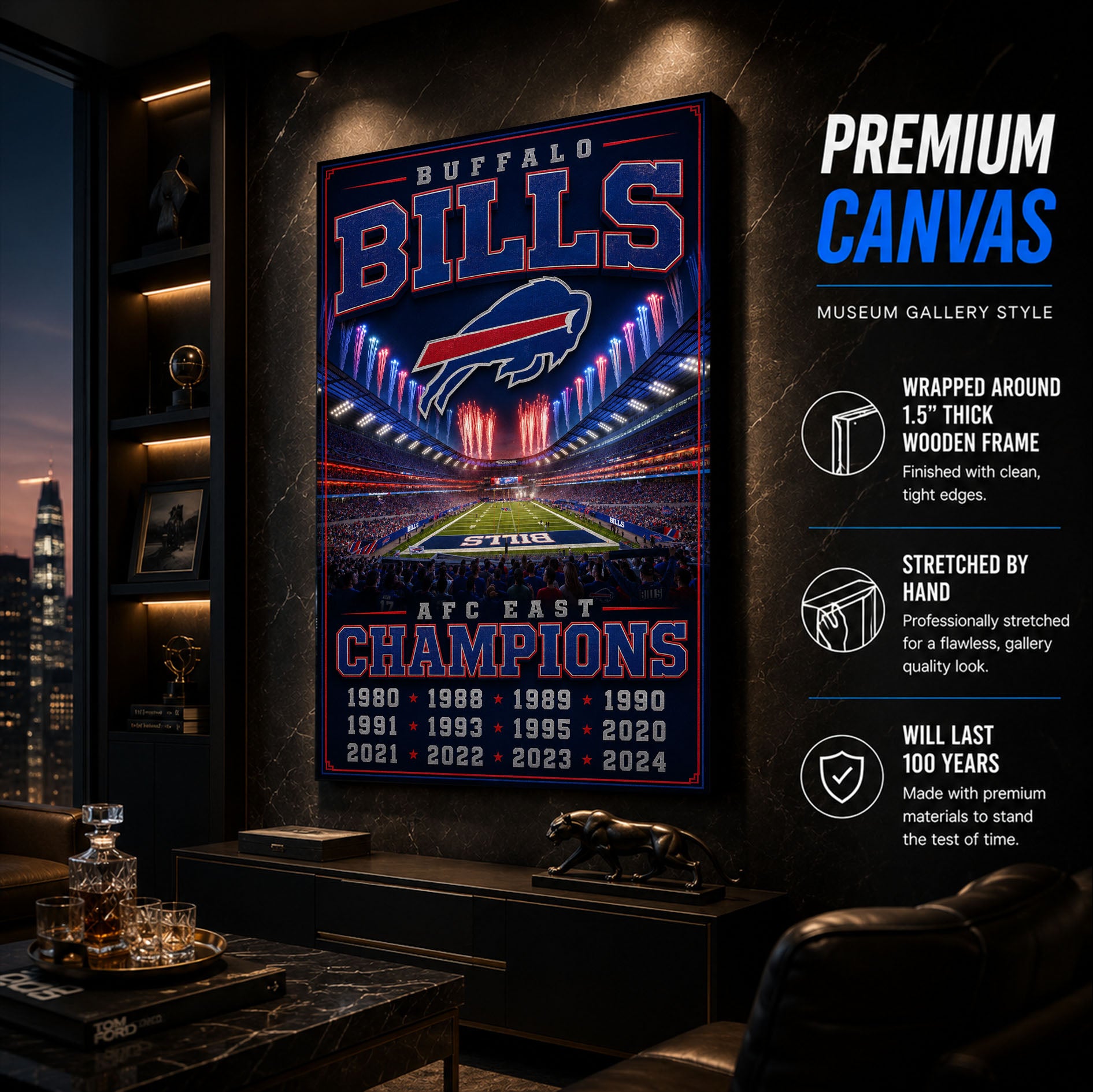 Buffalo Bills Stadium Fan Poster or Canvas Wall Art