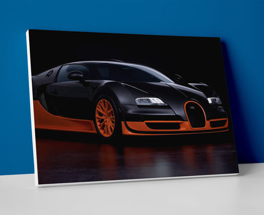 Bugatti Veyron poster canvas artwork wall art