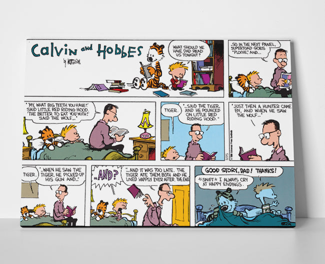 Calvin and Hobbes Poster or Wrapped Canvas - Player Season