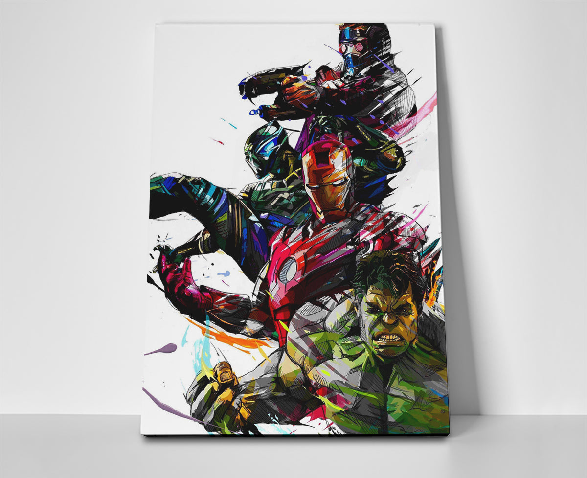 Avengers Movie Art Poster or Wrapped Canvas - Player Season