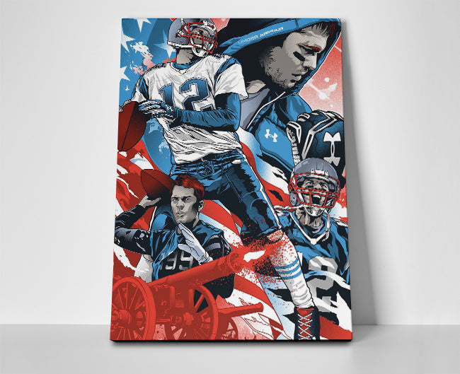 Tom Brady Cannon Poster or Wrapped Canvas - Player Season