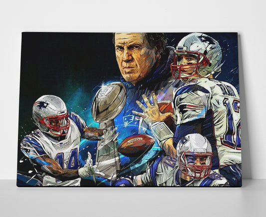 Tom Brady Belichick Poster or Wrapped Canvas - Player Season