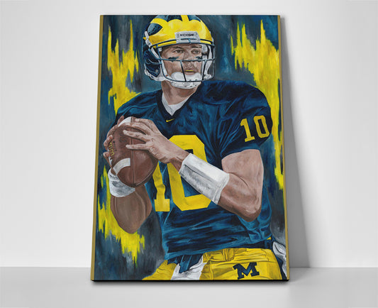 Tom Brady Michigan Poster canvas