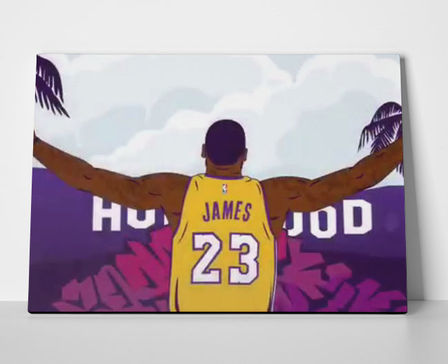 Lebron James Hollywood Poster or Wrapped Canvas - Player Season