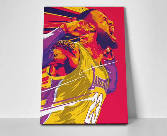 Lebron James poster canvas