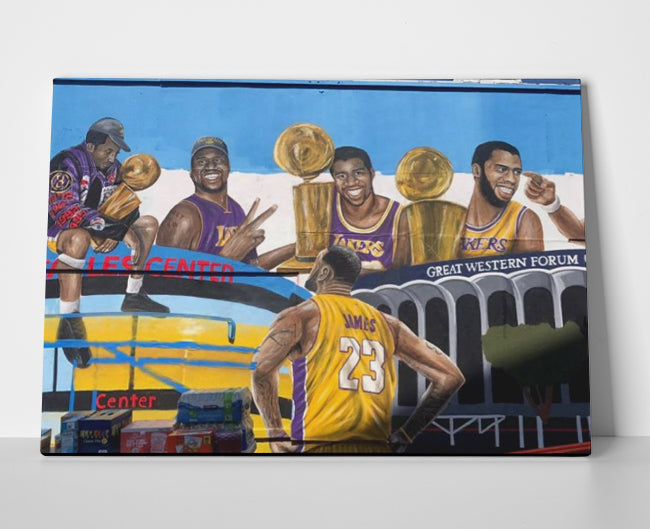 Lebron James Lakers Mural Poster or Wrapped Canvas - Player Season