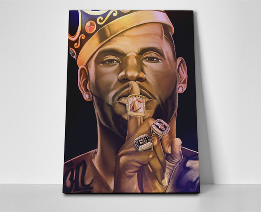 Lebron James poster canvas