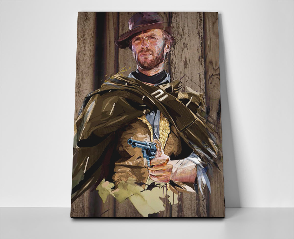 Clint Eastwood Poster or Wrapped Canvas - Player Season