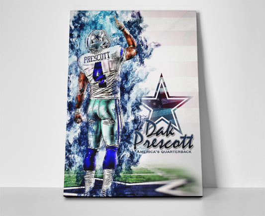 Dak Prescott Poster or Wrapped Canvas - Player Season