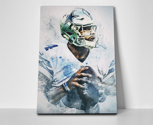 Dak Prescott Cowboys Poster or Wrapped Canvas - Player Season