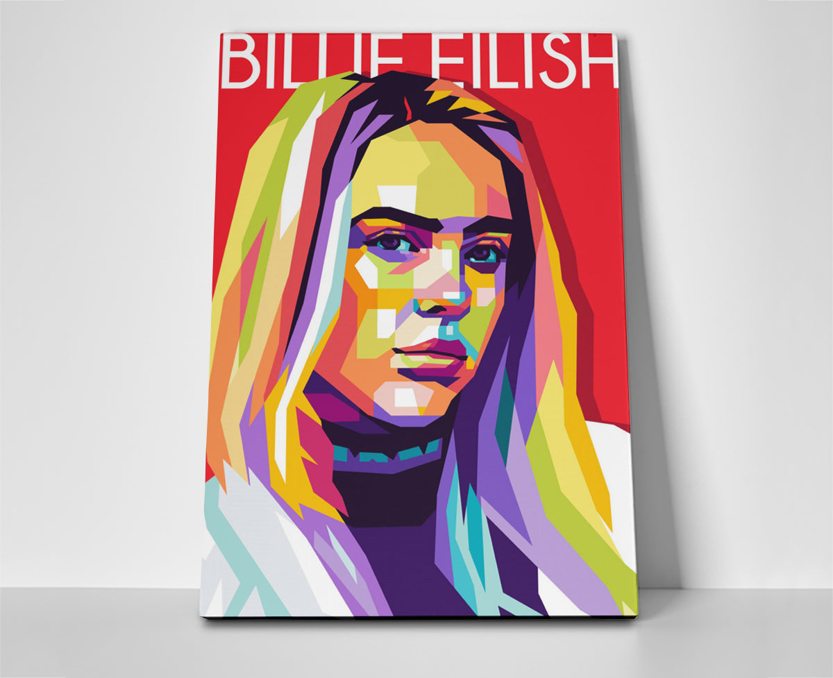 Billie Eilish Art Poster or Wrapped Canvas