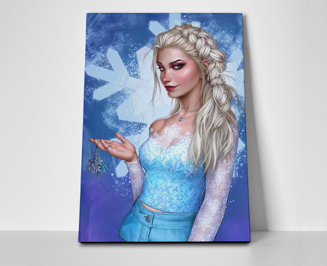 Elsa Frozen Snowflake Poster or Wrapped Canvas - Player Season