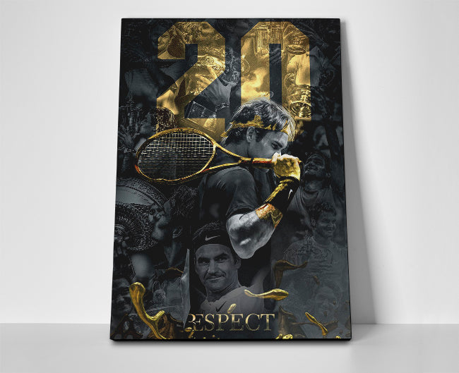 Roger Federer Respect Poster or Wrapped Canvas - Player Season