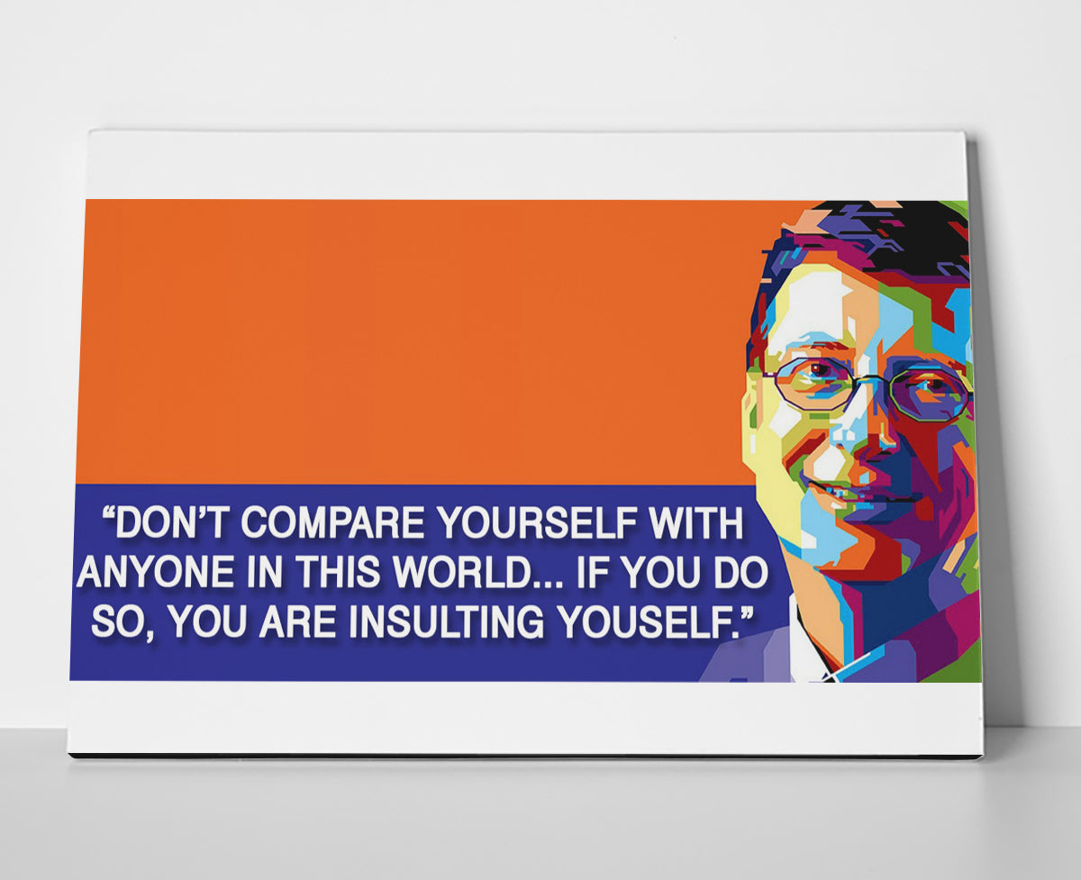 Bill Gates Quote Poster or Wrapped Canvas - Player Season