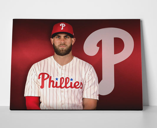 Bryce Harper Philadelphia Poster or Wrapped Canvas - Player Season