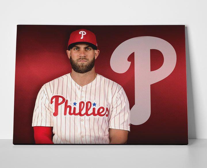 Bryce Harper Philadelphia Poster or Wrapped Canvas - Player Season