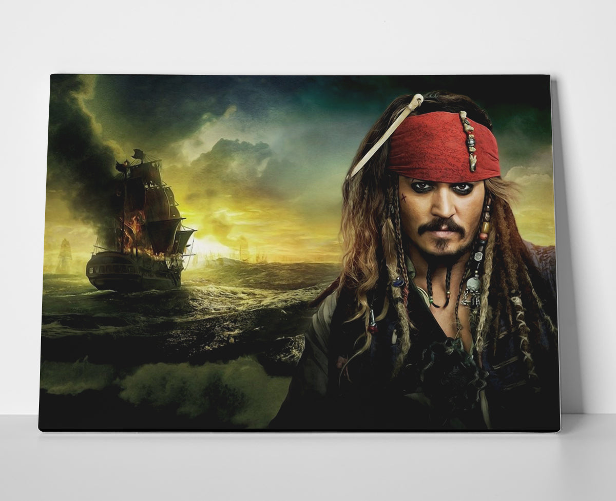 Captain Jack Sparrow Poster or Wrapped Canvas