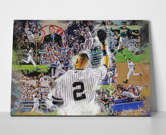 Derek Jeter Poster or Wrapped Canvas - Player Season