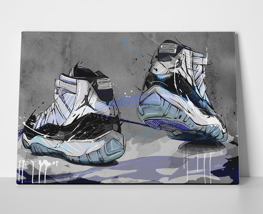Air Jordan 11 White Poster or Wrapped Canvas