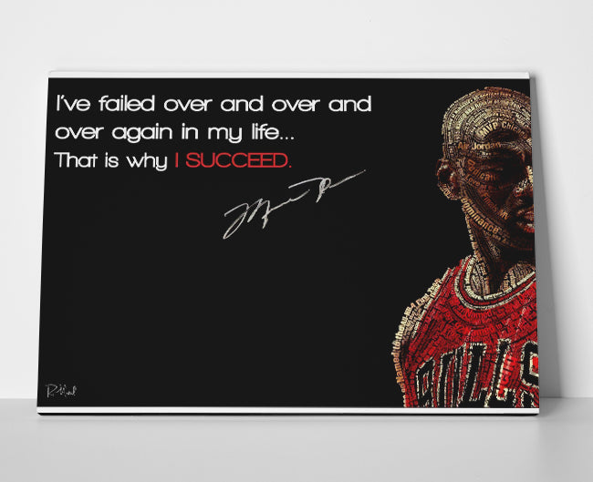 Michael Jordan Quote Poster or Wrapped Canvas - Player Season