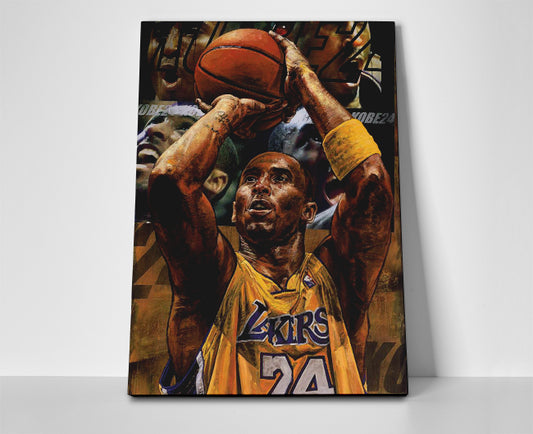 Kobe Bryant Free Throw Poster or Wrapped Canvas - Player Season