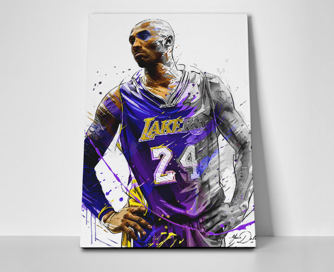 Kobe Bryant Painting Poster or Wrapped Canvas - Player Season