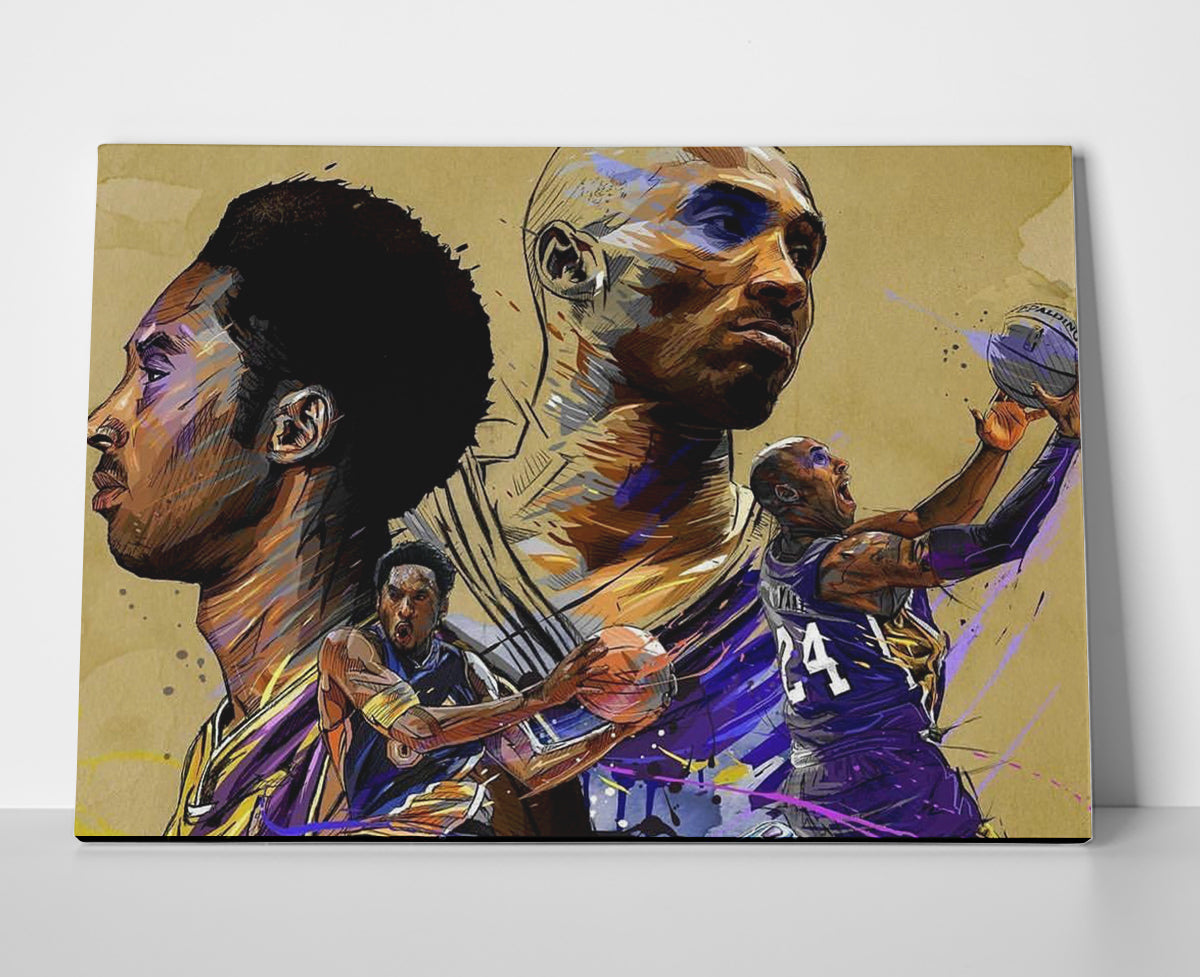 Kobe Bryant Lakers Poster or Wrapped Canvas - Player Season