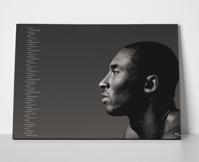 Kobe Bryant Workout Poster or Wrapped Canvas - Player Season