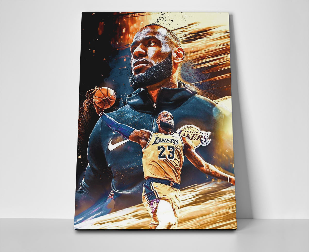 Lebron James poster canvas