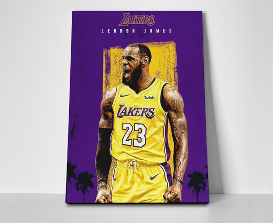 Lebron James poster canvas