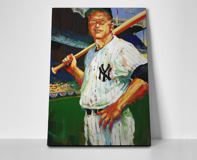 Mickey Mantle Poster or Wrapped Canvas - Player Season