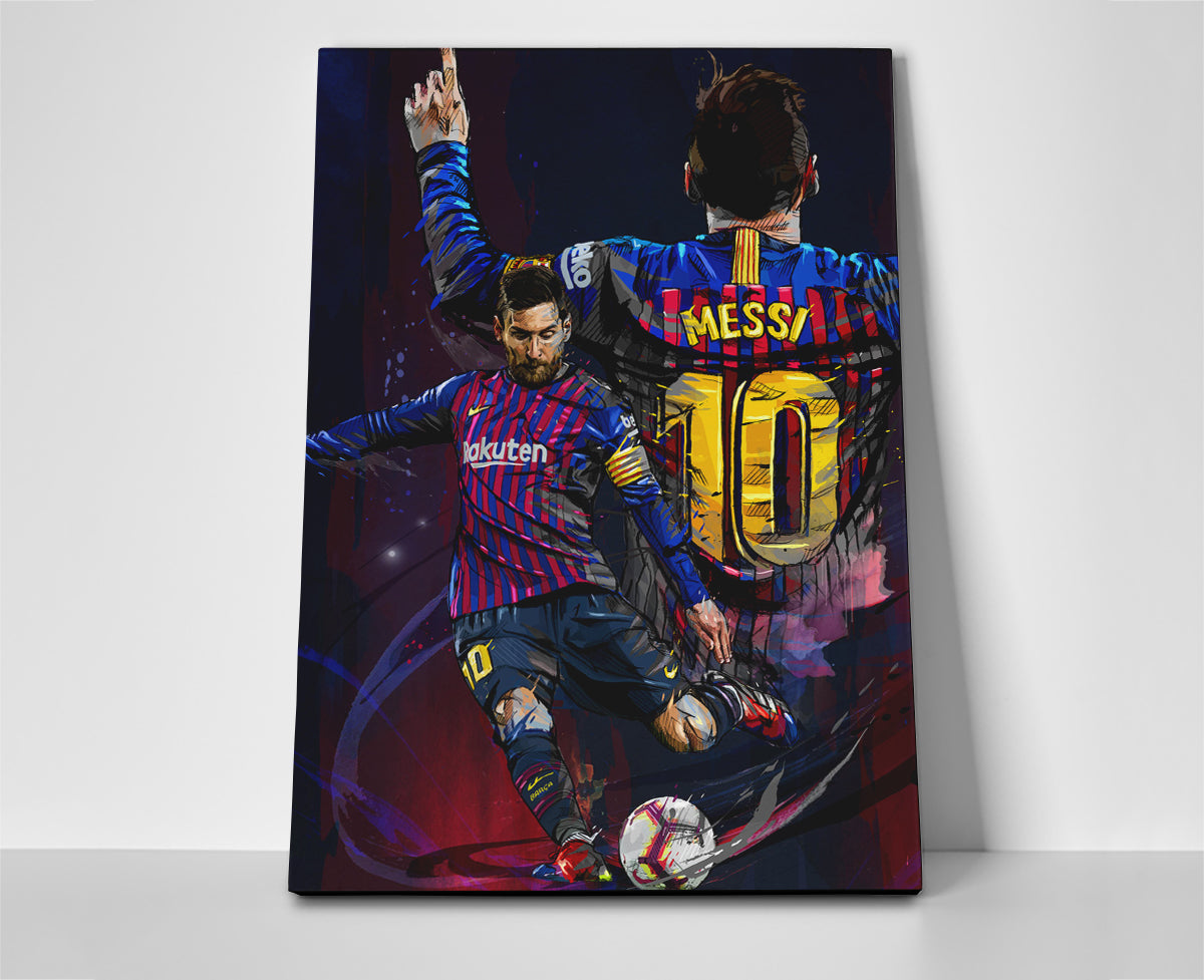 Lionel leo Messi poster canvas