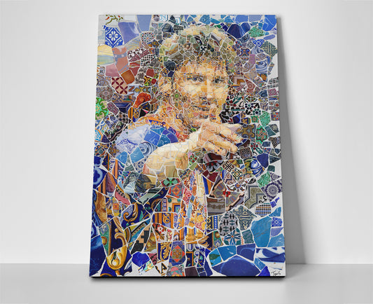 Lionel Messi Mosaic Poster or Wrapped Canvas - Player Season