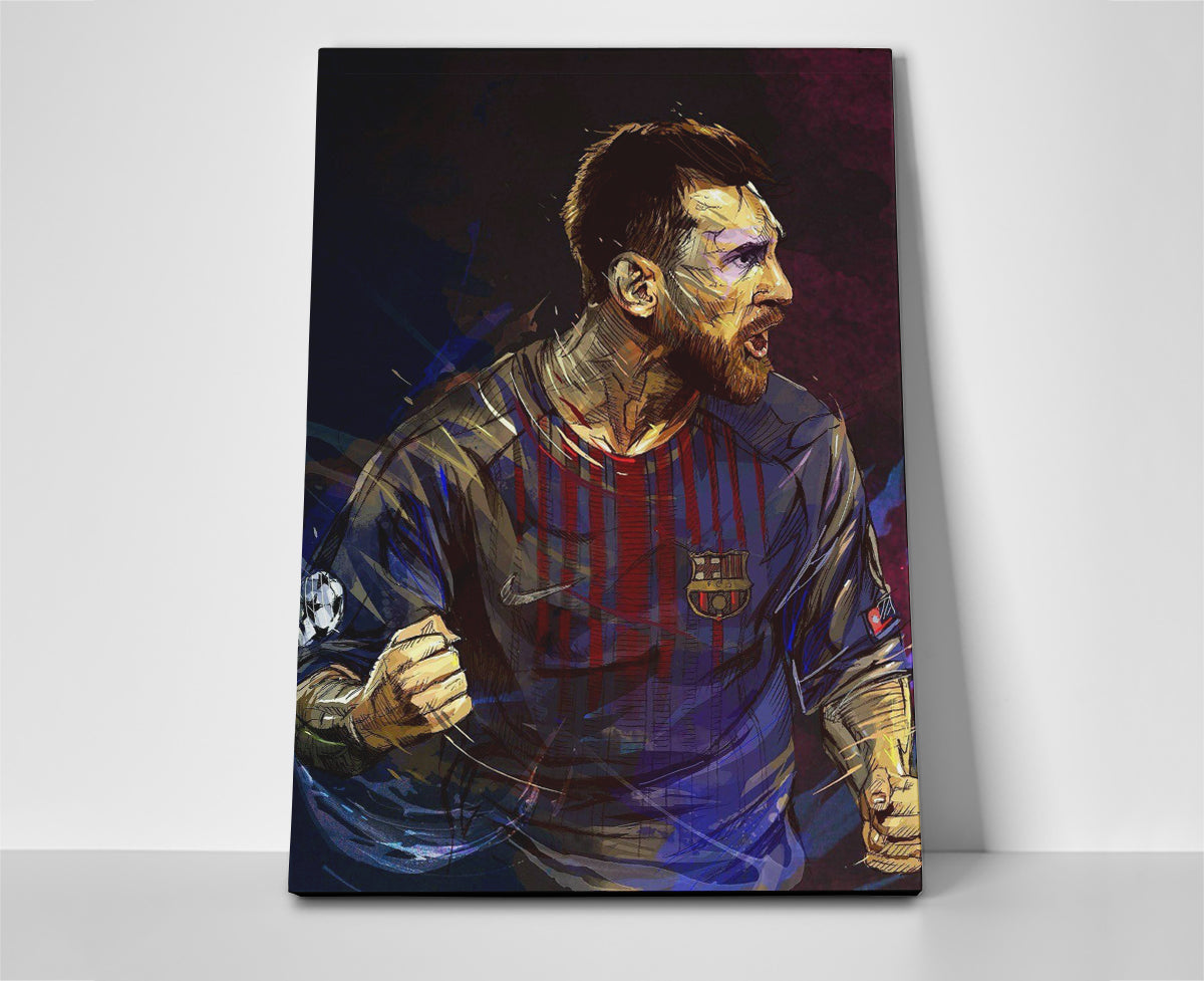 Lionel Messi Barcelona Poster or Wrapped Canvas - Player Season