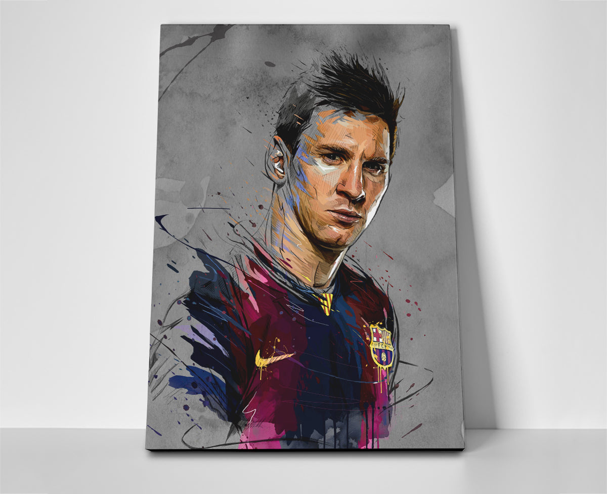 Lionel Messi Painting Poster or Wrapped Canvas - Player Season
